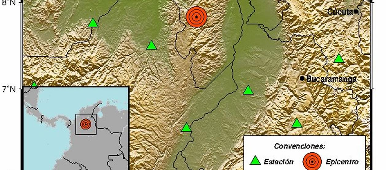 El temblor fue localizado a 35 kilómetros del municipio de Santa Rosa
