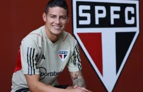 James Rodríguez tiene contrato con el Sao Paulo hasta junio de 2025.