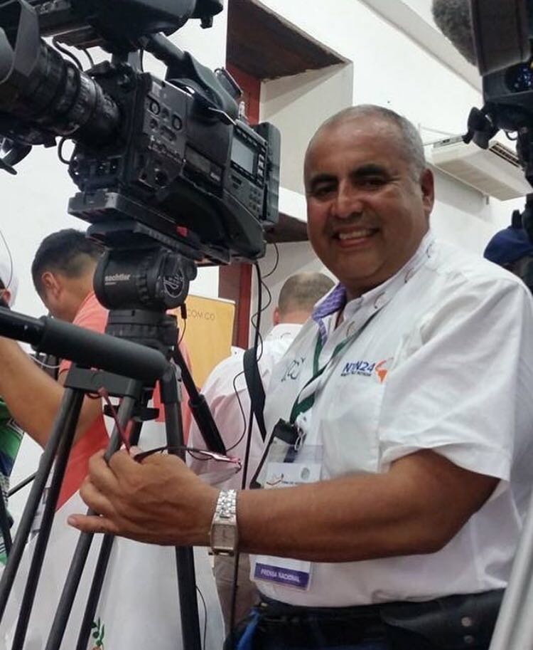 El camarógrafo de RCN Juan Rodríguez.