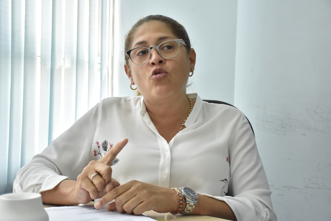 La secretaria de Salud, Alma Solano.