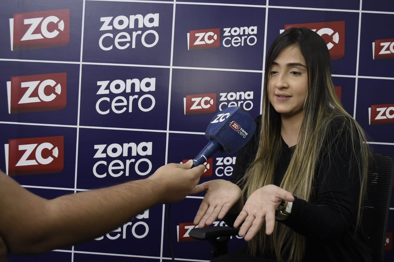 Daniella Ahumada Comas durante su entrevista a Zona Cero. 
