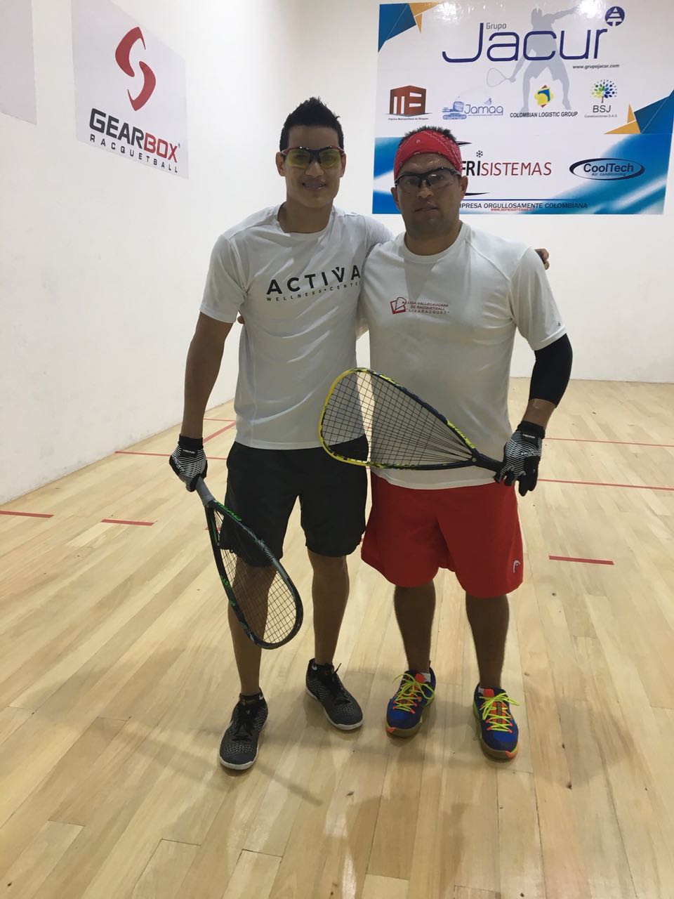 Set Cubillos y Andrés Ramírez, jugadores del torneo. 