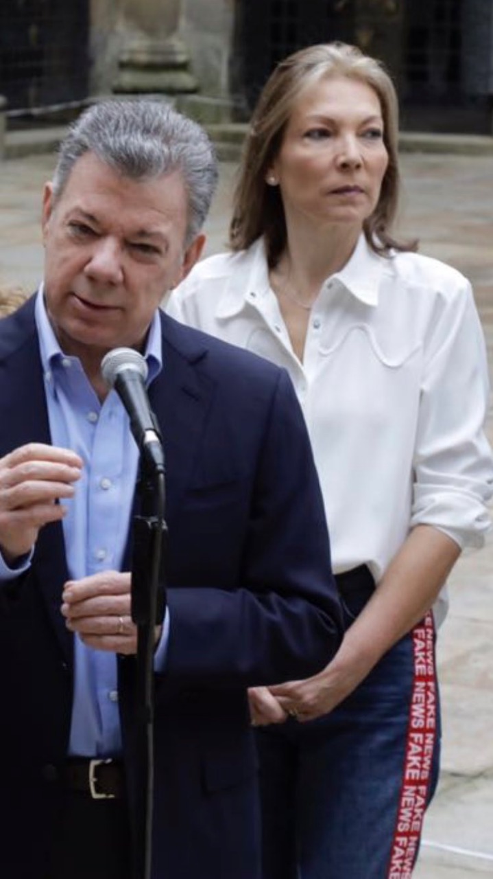 Juan Manuel Santos y María Clemencia Rodríguez.