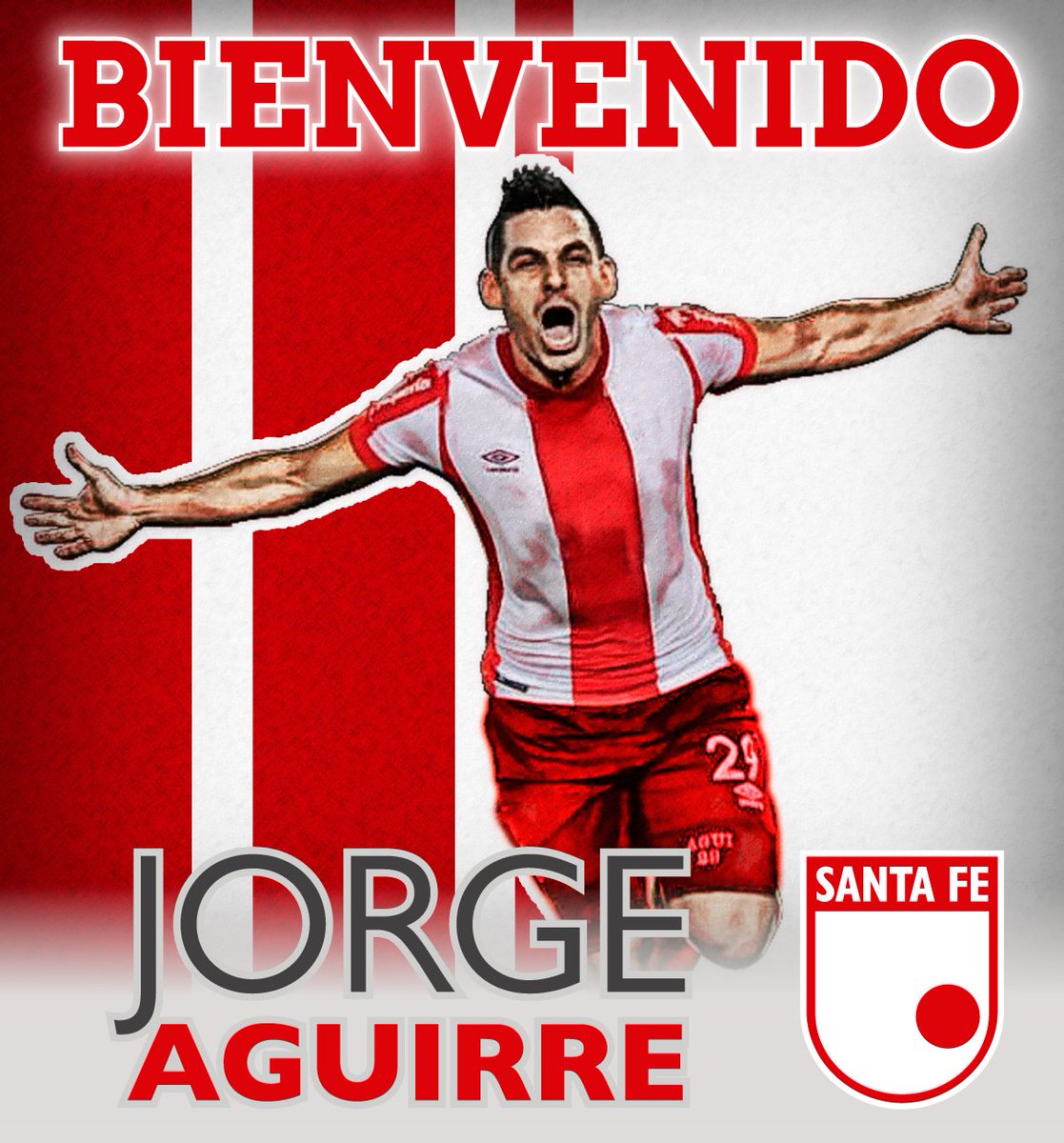 De esta manera Santa Fe anunció la llegada de Jorge Aguirre. 