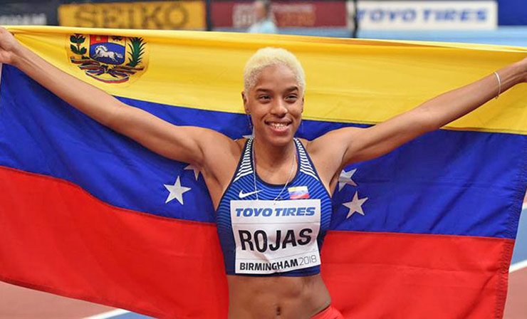 La atleta venezolana Yulimar Rojas. 