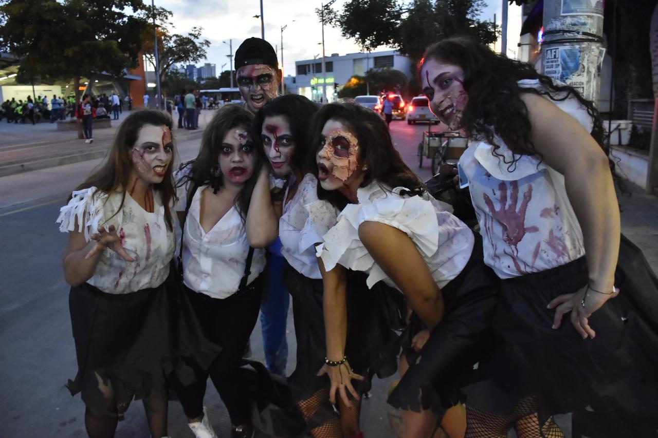 Marcha zombies de la Universidad del Atlántico.