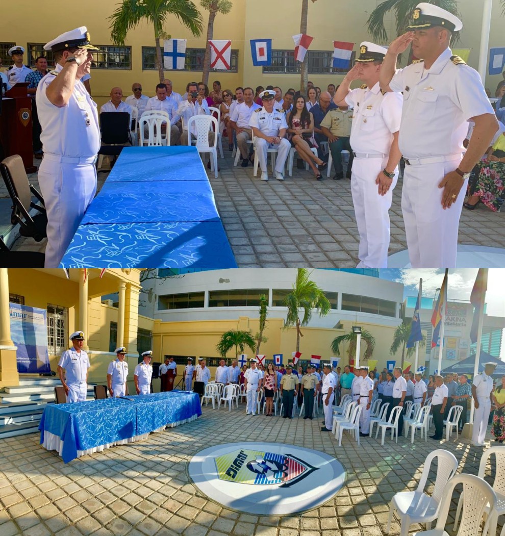Así fue la ceremonia de relevo en la Capitanía del Puerto de Santa Marta.