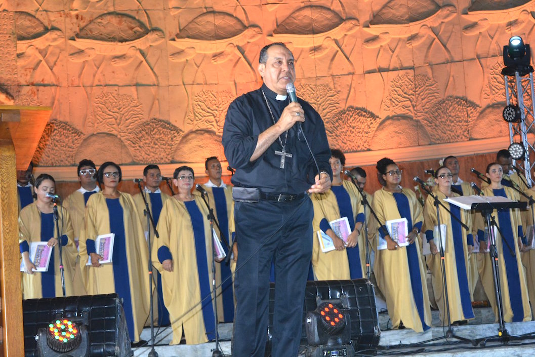 Monseñor Pablo Emiro Salas, durante su mensaje de Navidad.