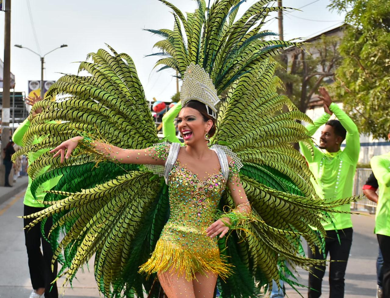 Carolina Segebre, reina del Carnaval de Barranquilla.