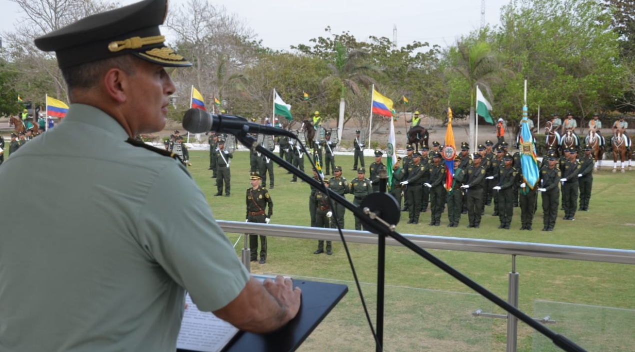 El general Mariano Botero estuvo presente en la ceremonia.