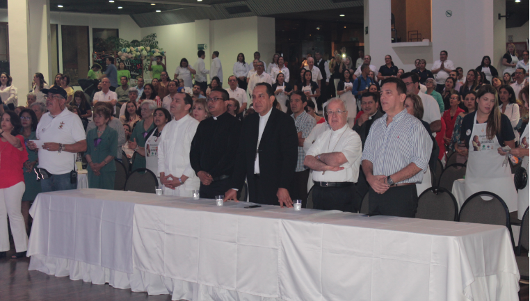 En la foto del Banquete de la Solidaridad San Juan Pablo II del año anterior.: