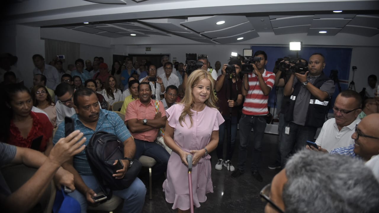 Elsa Margarita Noguera De la Espriella anunció su candidatura a la Gobernación del Atlántico.
