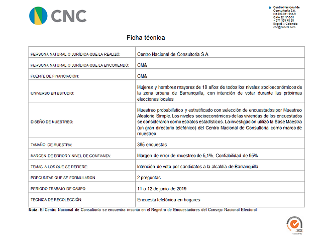 Ficha técnica del Centro Nacional de Consultoría.