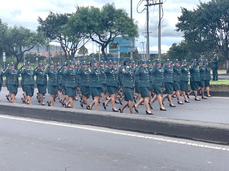 Las mujeres de la Policía Nacional.