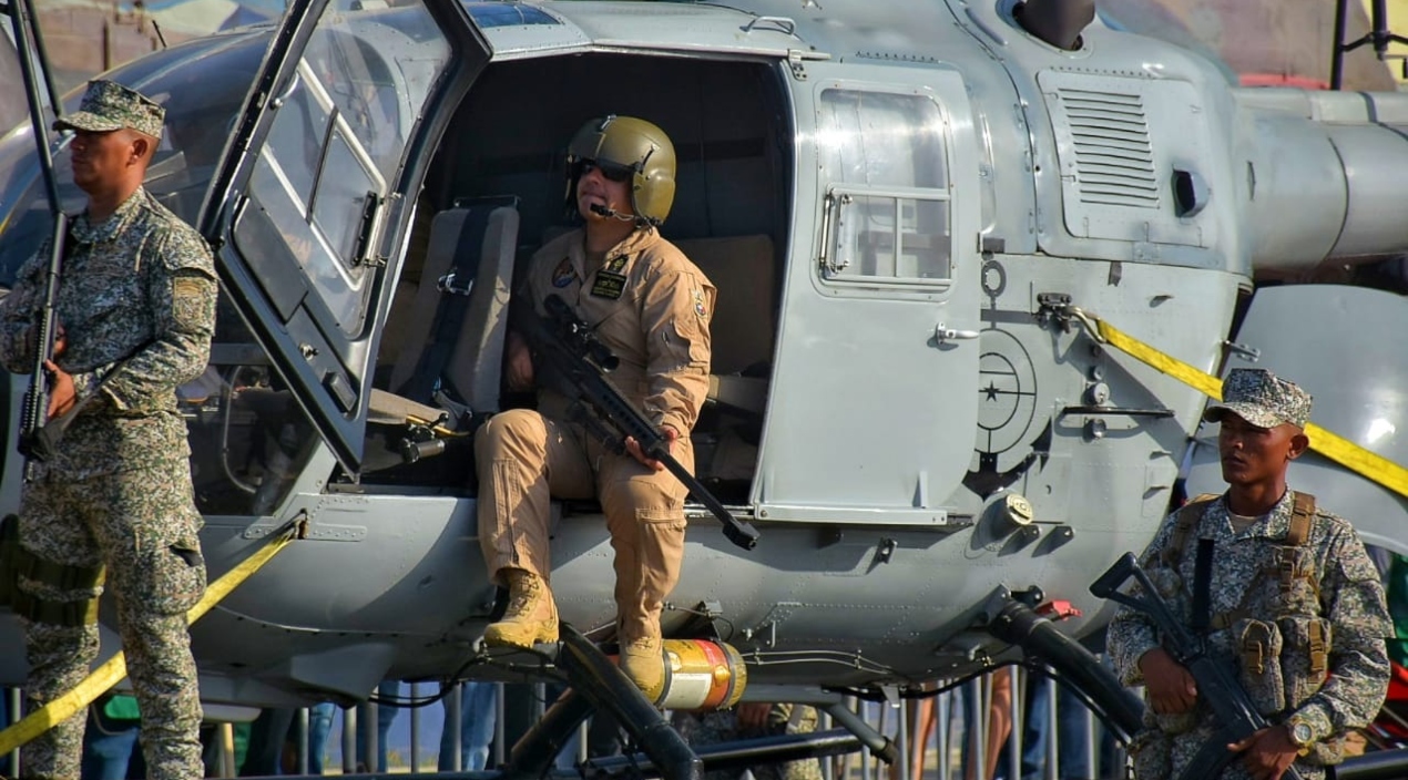 La Fuerza Aérea mostró sus helicópteros.