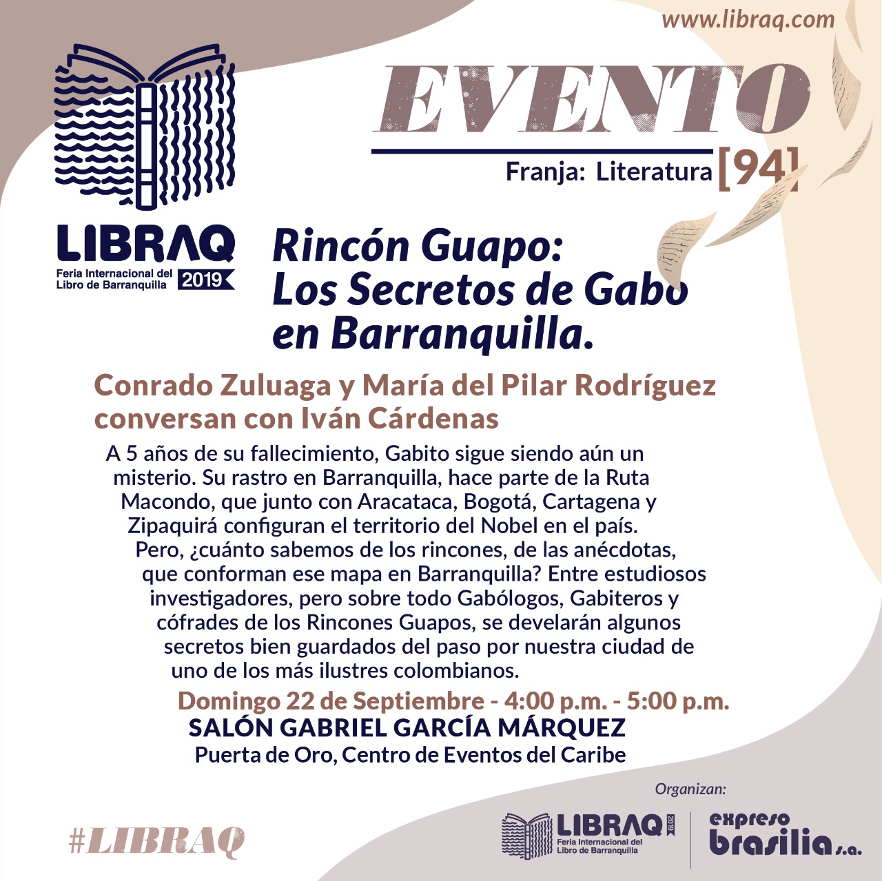 Evento en Libraq 2019.