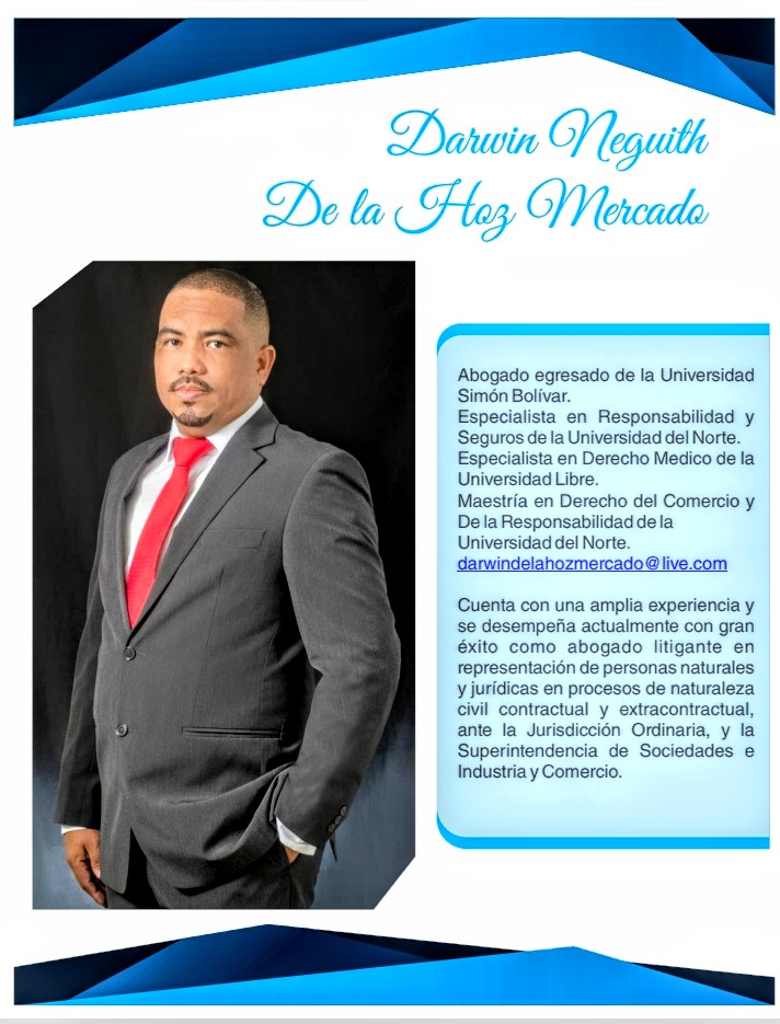Este es el abogado que liderada la jornada de asesoría jurídica en el municipio de Galapa. 