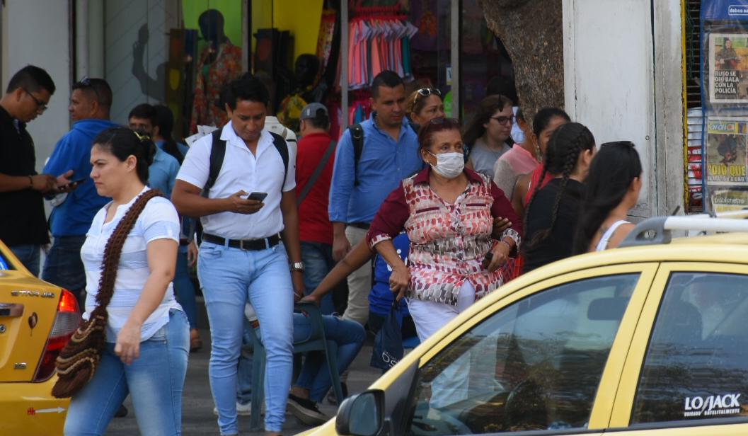 En el centro de Barranquilla, se toman las precauciones contra el coronavirus.