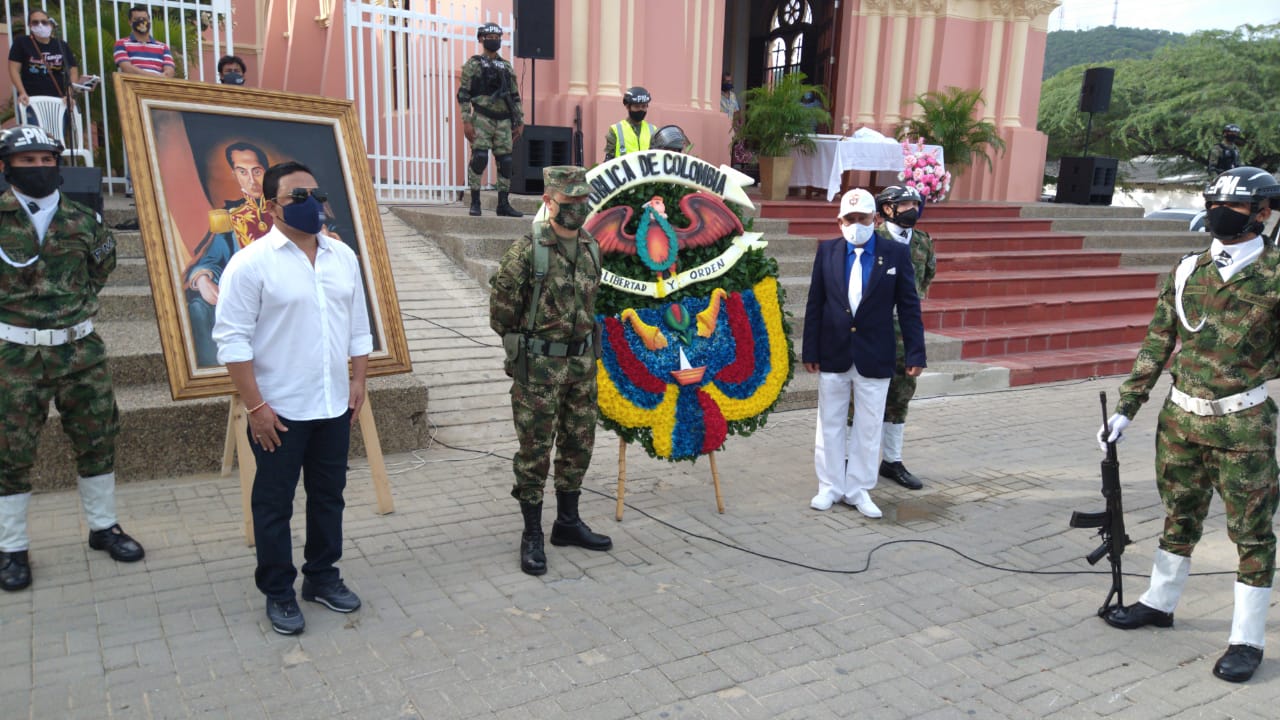 Homenaje en el municipio de Puerto Colombia.