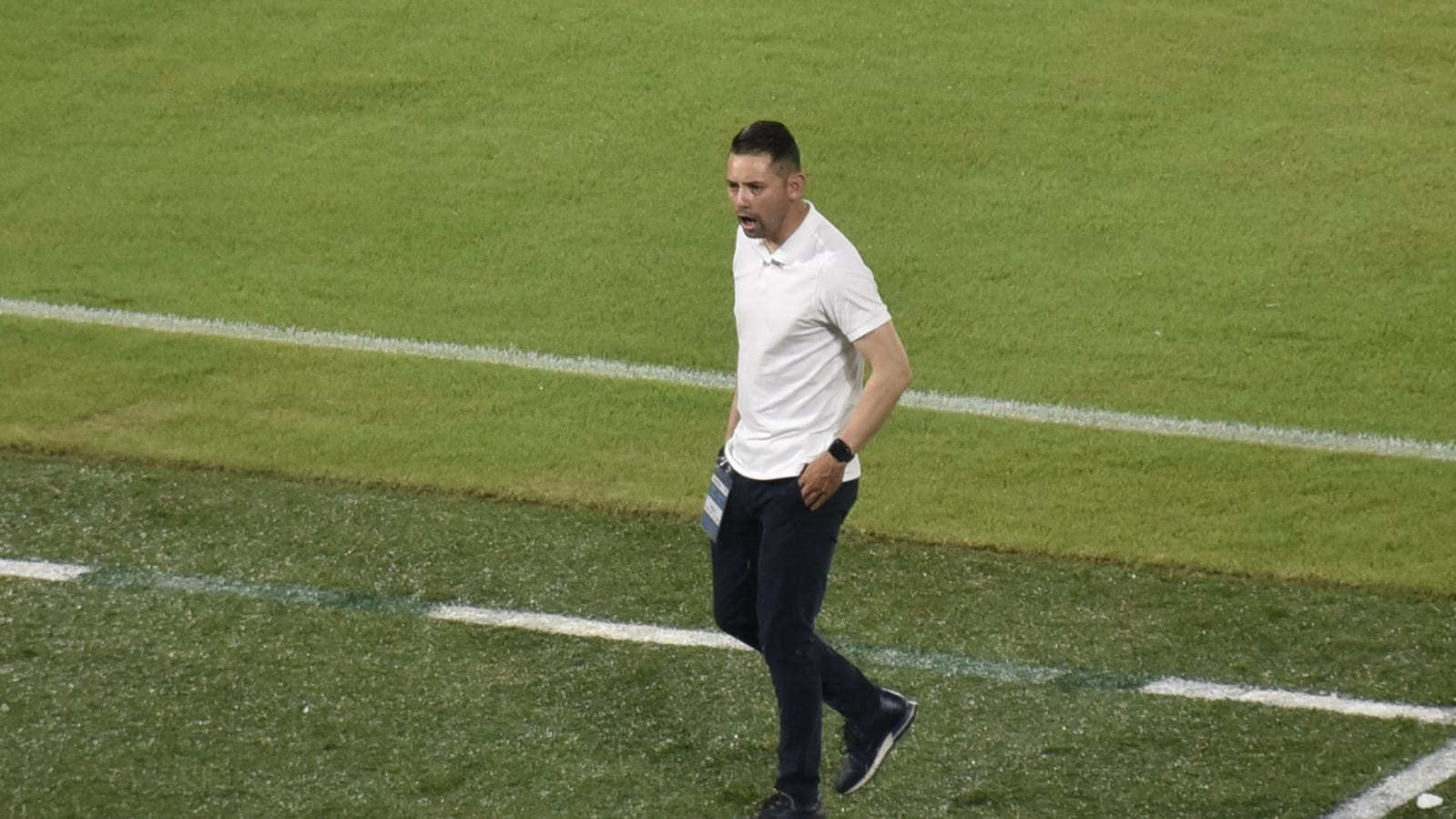 El técnico de Patriotas, Diego Andrés Corredor.