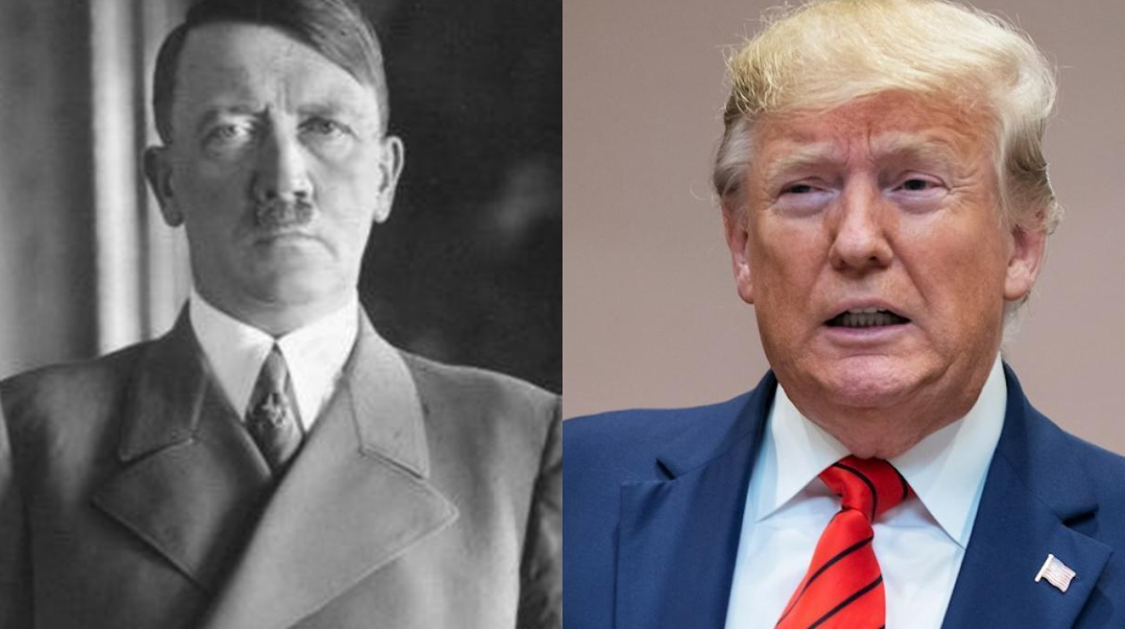 Adolf Hitler y el expresidente de EE.UU., Donald Trump.