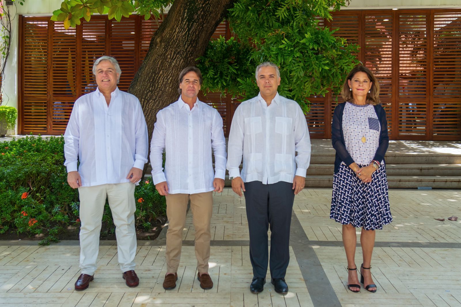 Presidentes y Vicepresidentes de Uruguay y Colombia