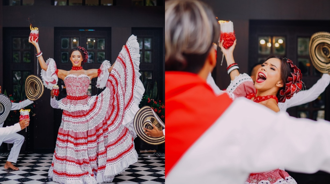Minutos después de su elección, Natalia De Castro se puso a bailar cumbia.