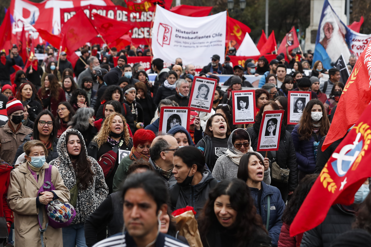 Imagen del sentido homenaje al antiguo presidente de Chile, Salvador Allende.
