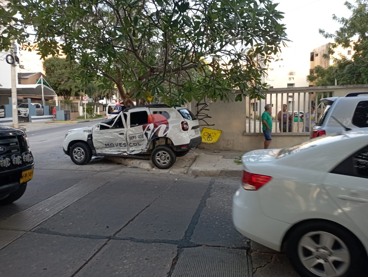 Accidente en la calle 94 con carrera 64 de Barranquilla.