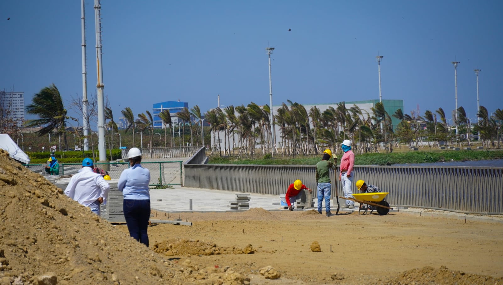 Obras en el Gran Malecón.