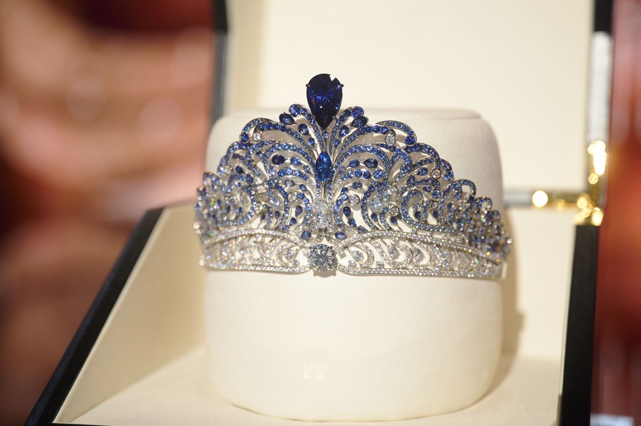 La corona elaborada por la firma Mouawad para Miss Universo.