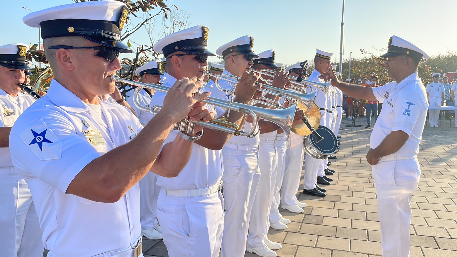 Músicos de la Escuela Naval de Suboficiales ARC ‘Barranquilla’.