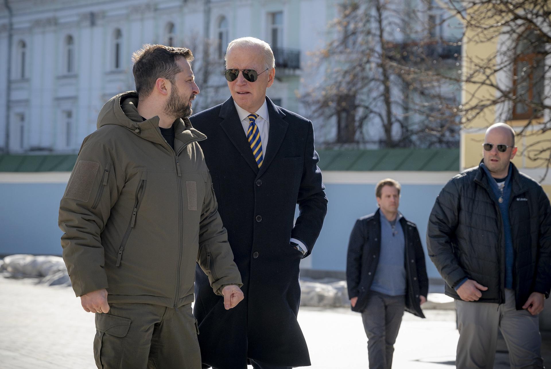 Biden en su visita a Kiev