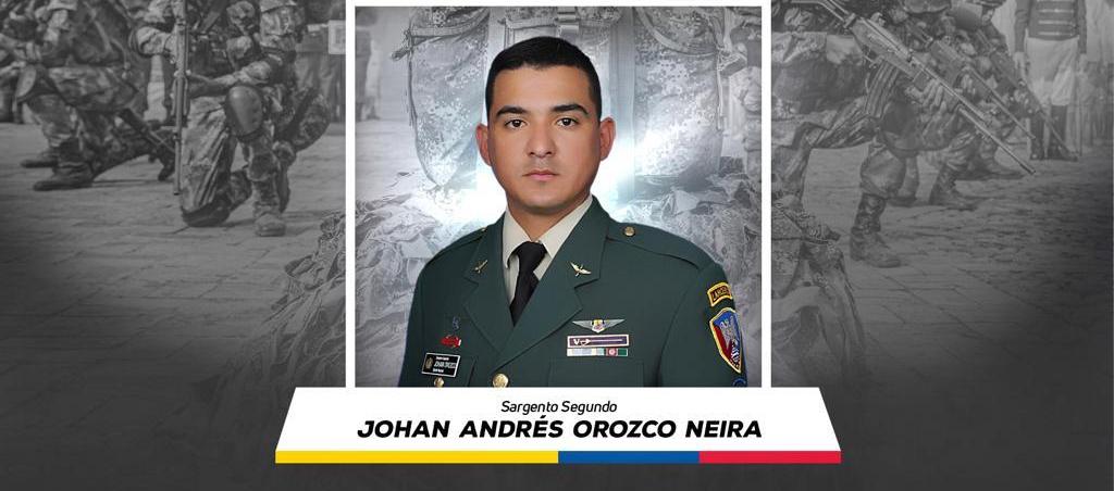 Sargento segundo Johan Andrés Orozco. 