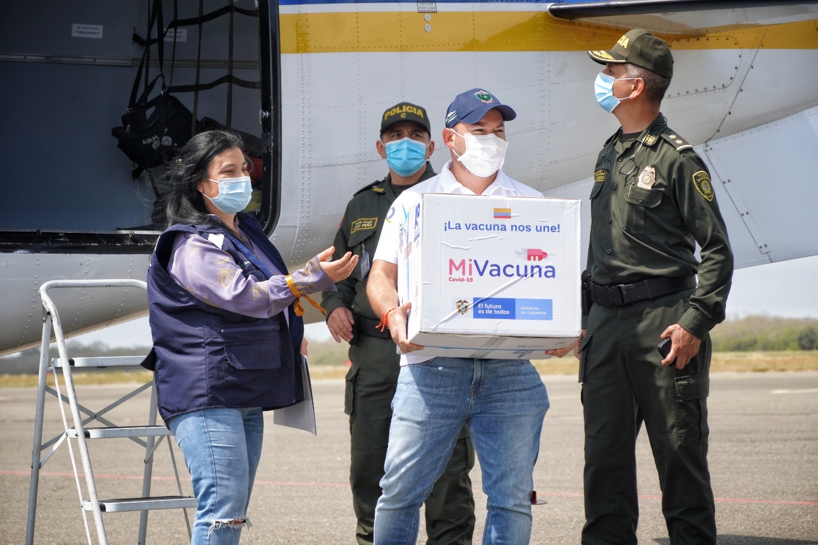 Llegada de las primeras vacunas contra el Covid-19 a Barranquilla.