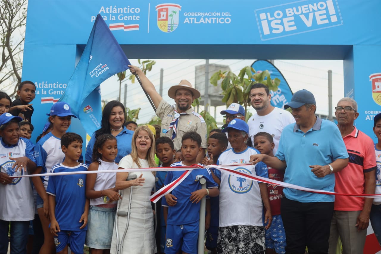 La Gobernadora del Atlántico hizo entrega de un nuevo parque en Bohórquez.