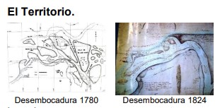 Desembocadura 1780 y de 1824