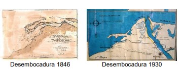Desembocadura 1846 y 1930