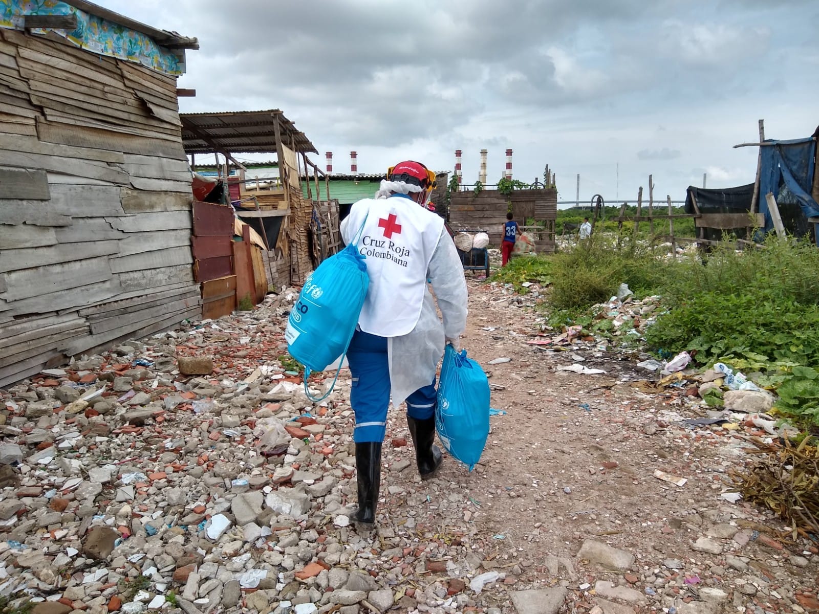 Acciones humanitarias de la Cruz Roja en el Atlántico.