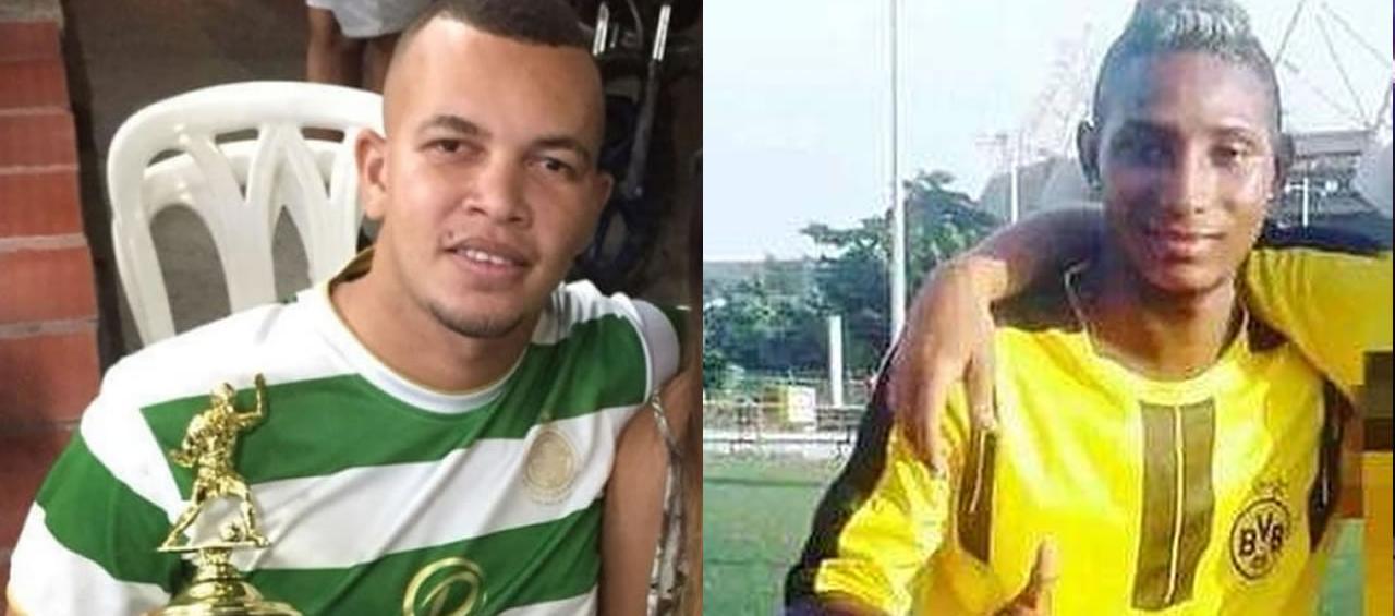 Jhosimar Jair Pallares Ojeda y Reynaldo Martínez Perea, las dos víctimas inocentes en el ataque a bala en Siape. 