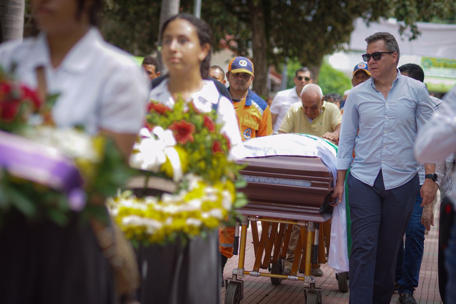 Familiares de Rafael Ricardo acompañaron el cuerpo del acordeonero en su tierra natal
