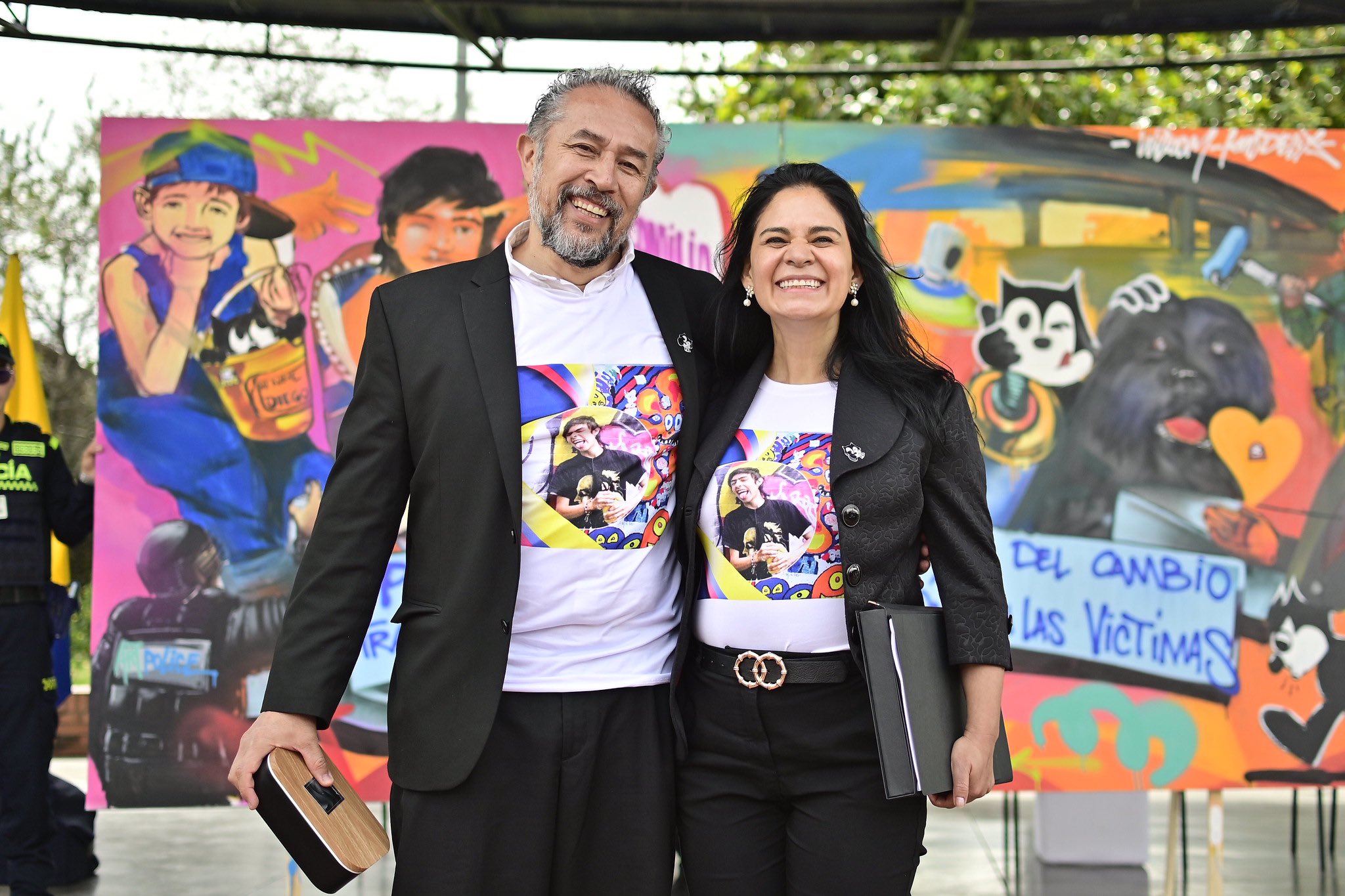 Los padres de Becerra, Gustavo Trejos y Liliana Lizarazo