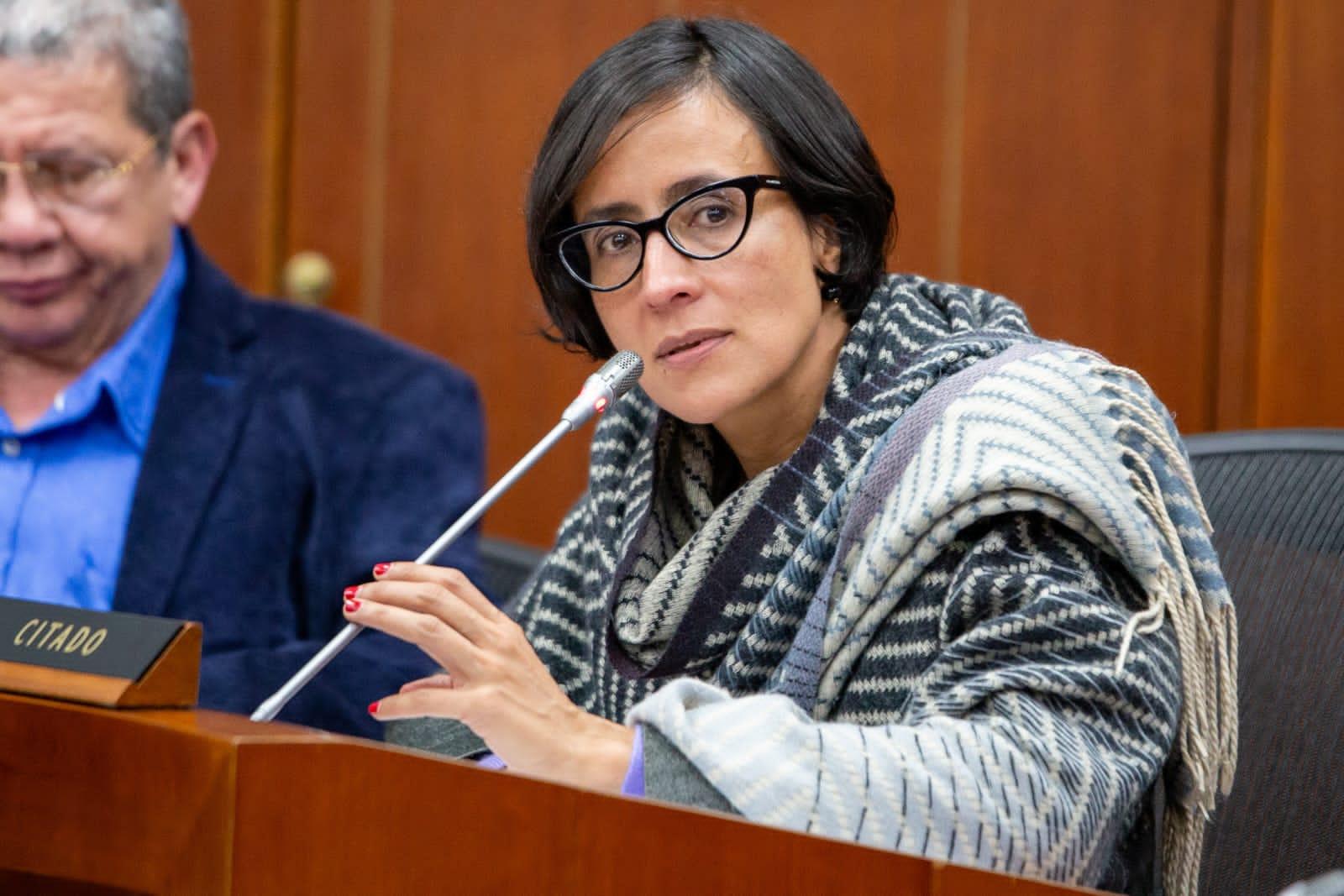 Susana Muhamad, Ministra de Medio Ambiente en la Comisión V del Senado