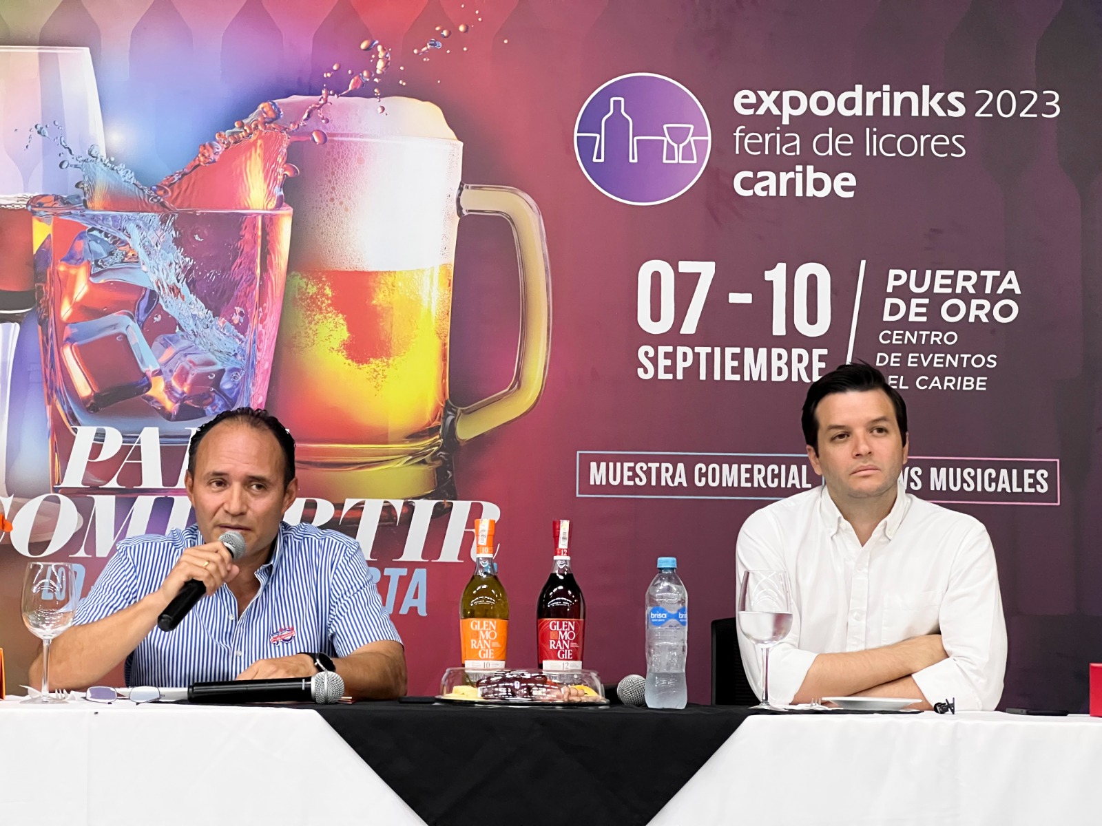 Sergio Rivera, gerente de mercadeo Olímpica, y Juan Esteban Pérez, director ejecutivo de Corferias.