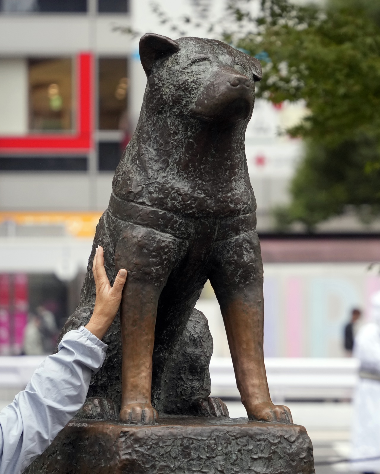 La estatua de Hachiko en Tokio.