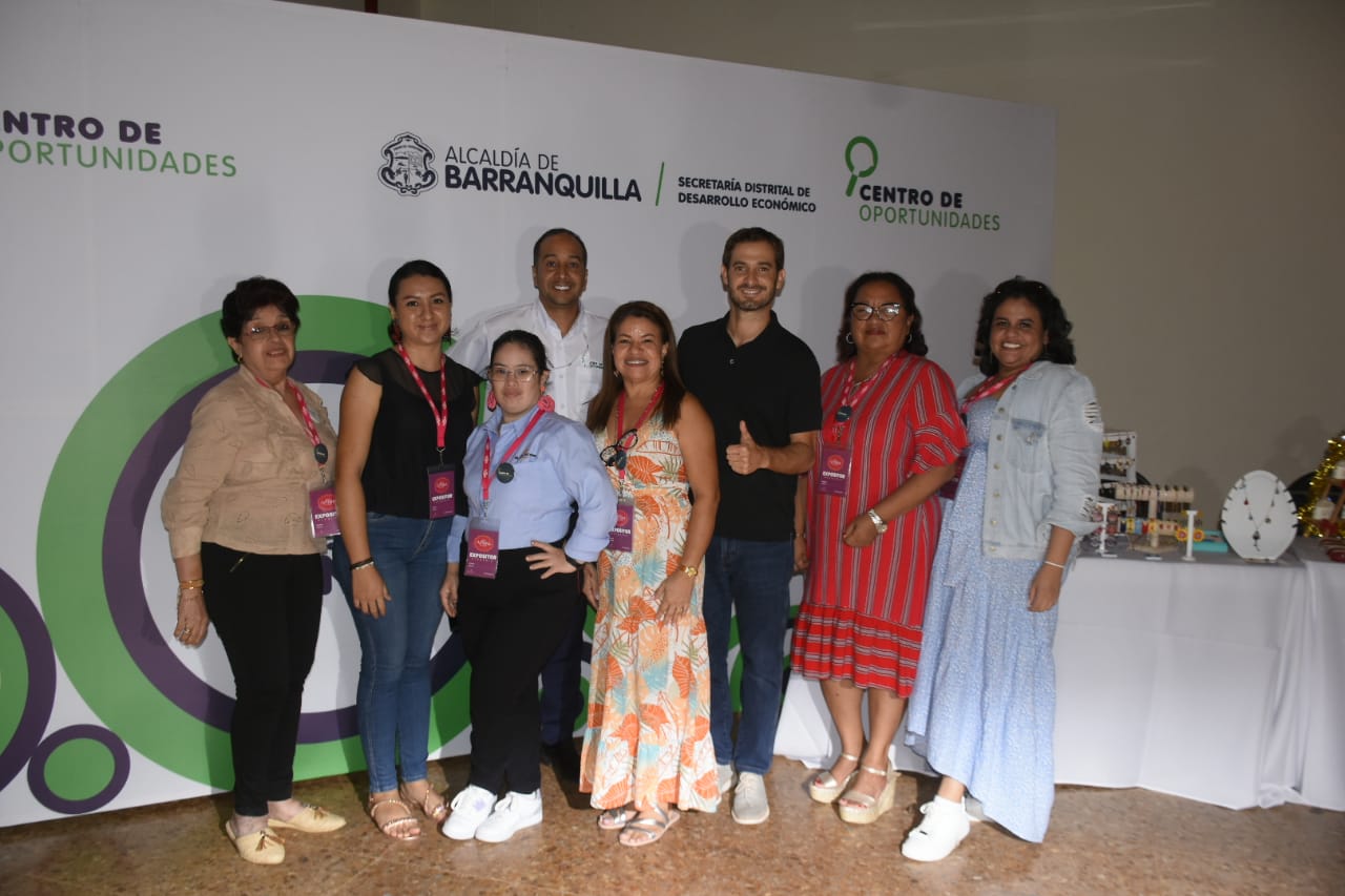 Las emprendedoras del Centro de Oportunidades de la Alcaldía de Barranquilla.