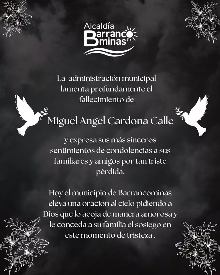Comunicado de Alcaldía de Barrancominas