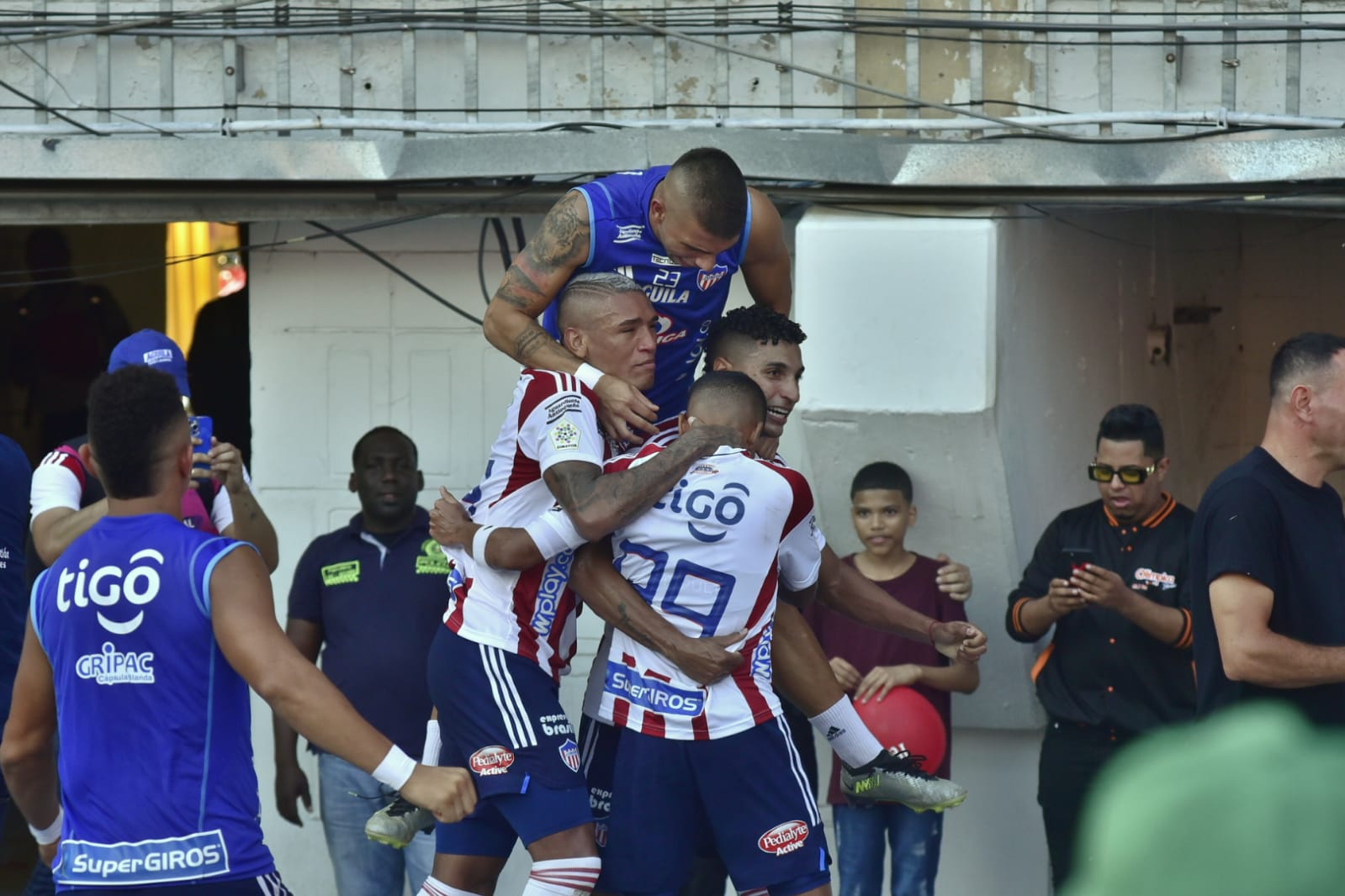 Celebración de José Enamorado tras su gol.