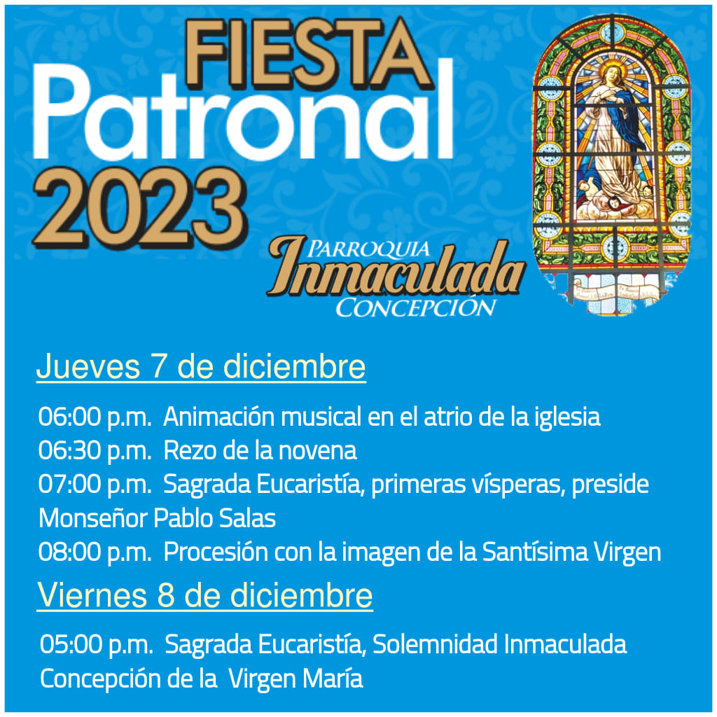 Programación de la parroquia Inmaculada Concepción