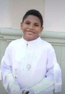 Sebastián Piñeres Toscano, de 12 años, la víctima. 